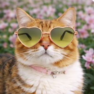 Green Heart Sunglasses