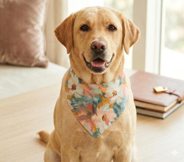 Floral Print Bandana - Stylish Petzmannia Bandanas - Made in India
