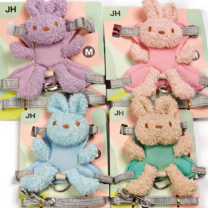 Bunny Plush Pet Harness & Leash Set