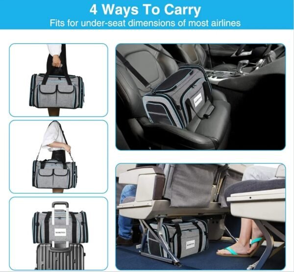 Expandable Airline-Approved Pet Carrier