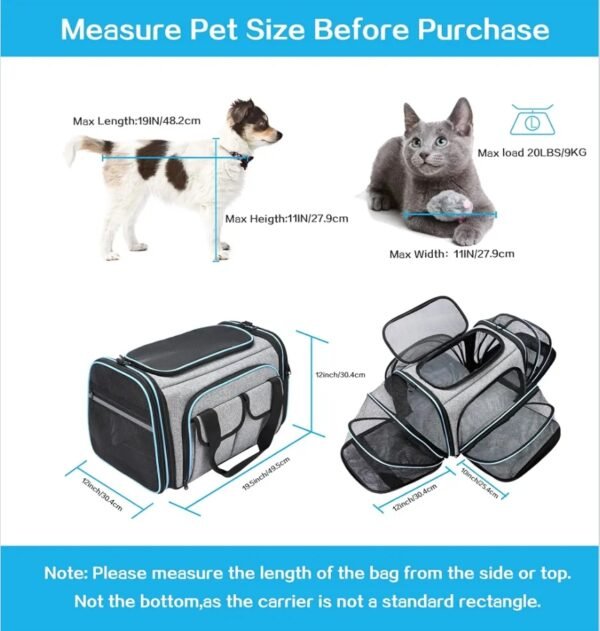 Expandable Airline-Approved Pet Carrier