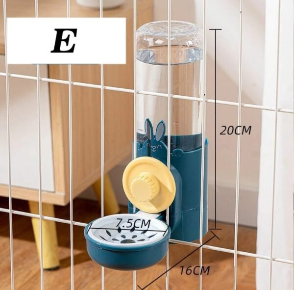 Hanging Cage Water Bottle & Food Bowl for Rabbits