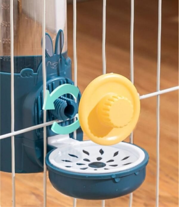 Hanging Cage Water Bottle & Food Bowl for Rabbits
