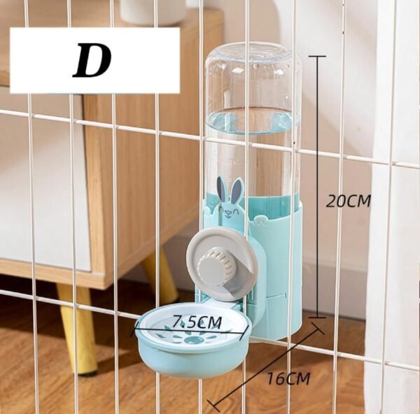 Hanging Cage Water Bottle & Food Bowl for Rabbits