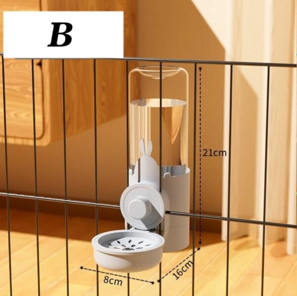 Hanging Cage Water Bottle & Food Bowl for Rabbits