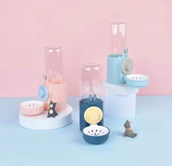 Hanging Cage Water Bottle & Food Bowl for Rabbits